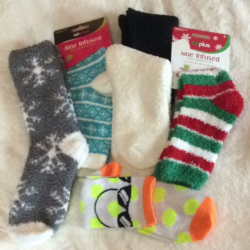 Fluffy Socks Mixed Lot 6 Pairs